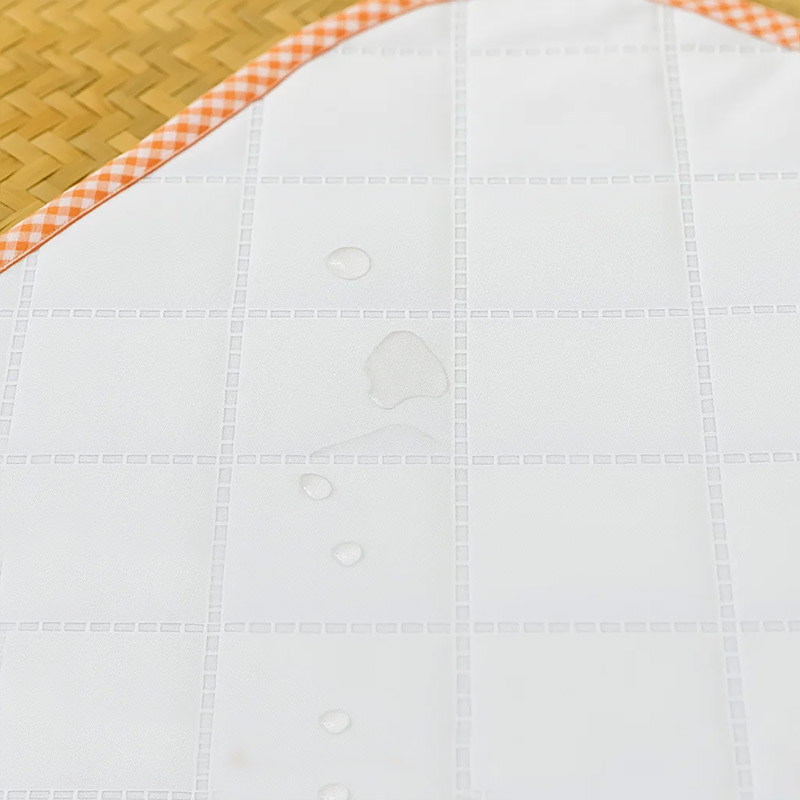 Tapis nomade vichy en coton bio bébé