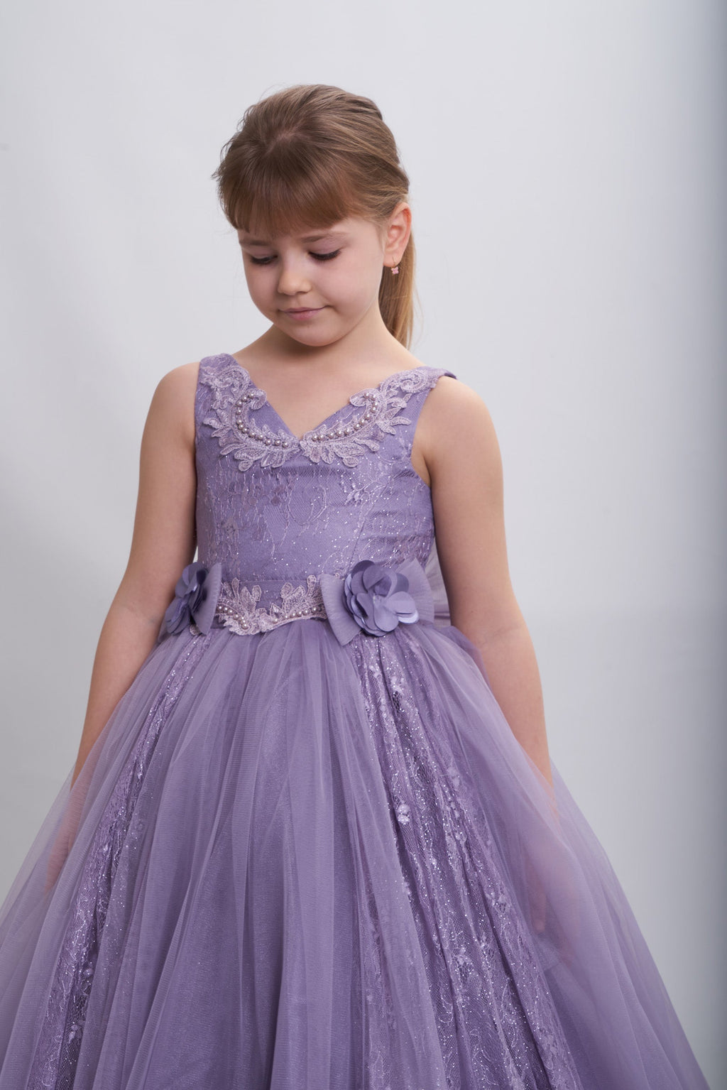 The Adorable Princess Girls Formal Dress-1