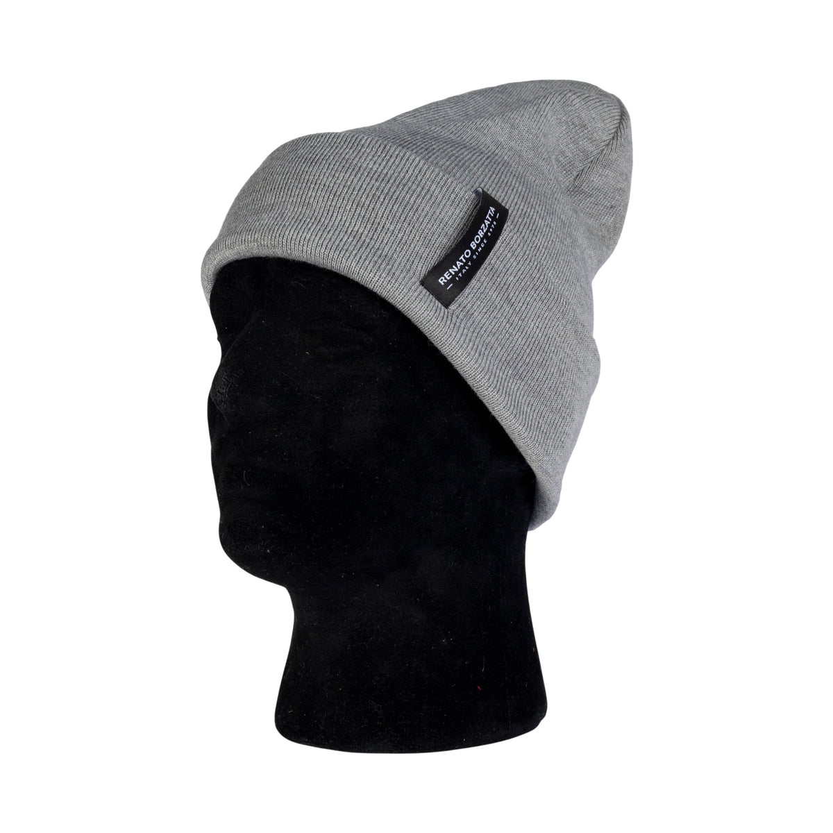 RB5005AF  | Berretto Unisex in Maglia Rasata Tubolare CIMONE Misto Lana Made in Italy. Colore Grigio Medio. Taglia Unica