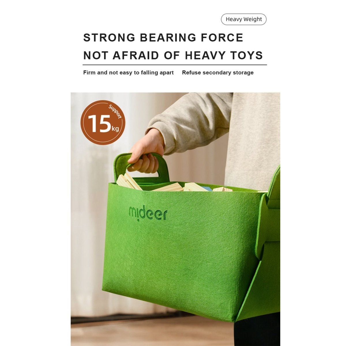 Lovely Home Green Storage Bag-3